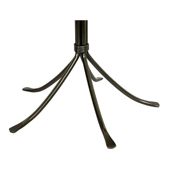 Candelabra Modernist Artsy Pewter Finish Spoon Fork Candle Holder Flatware Art - Picture 10 of 14